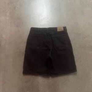 Vintage wrangler black men's jorts baggy USA made skater fade‎